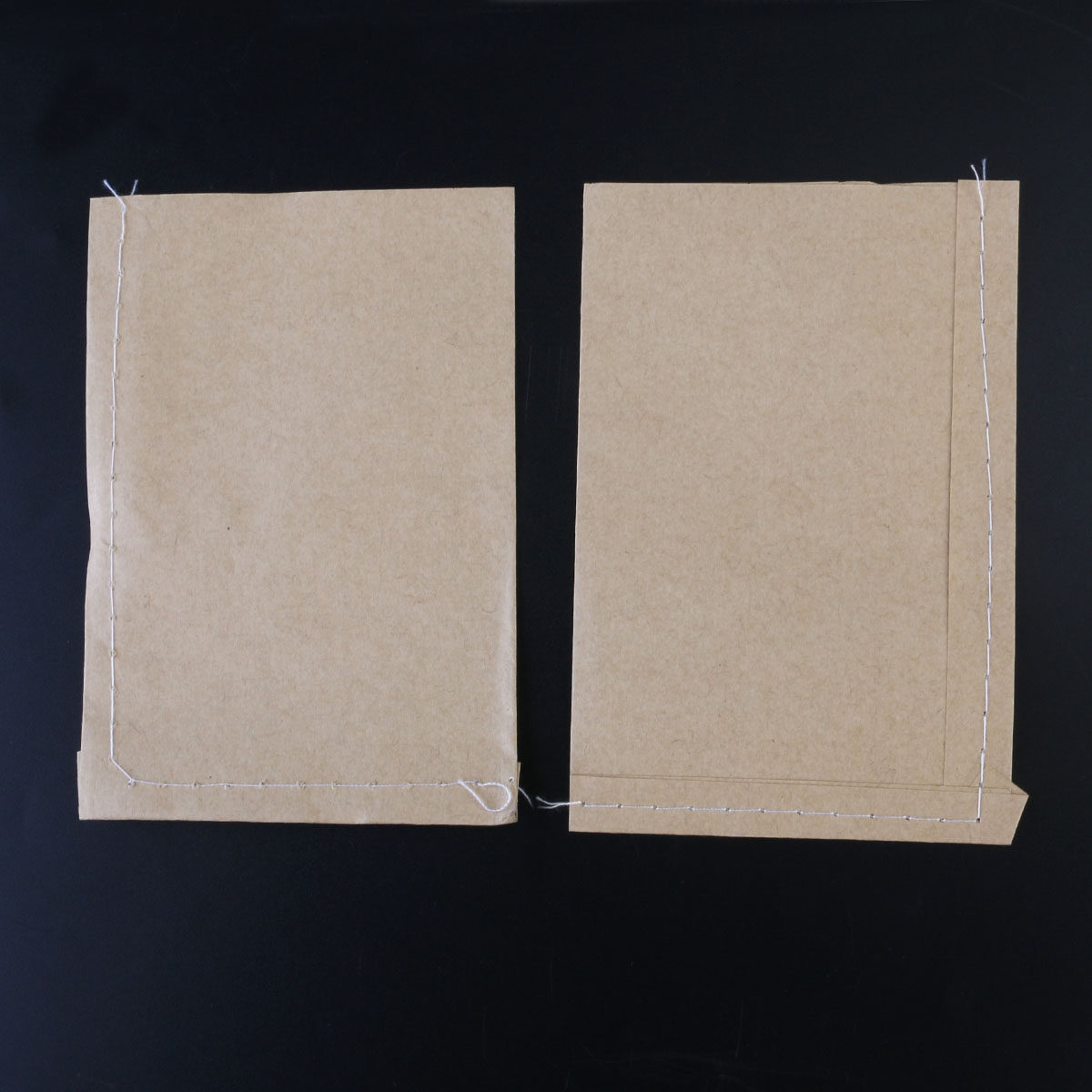 Food Storage Bag - 100 Adet Kraft Kağıt Dikişli Torba,