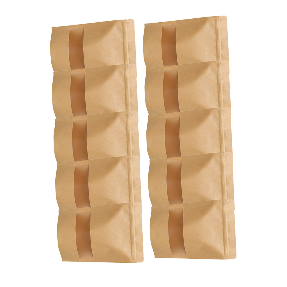 Food Storage Bag - 50 Adet, Çevre Dostu Kraft Kağıttan