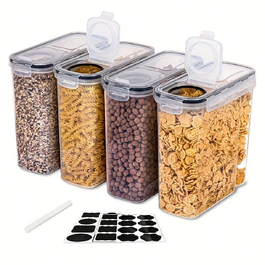 Food Storage Meals - 4'lü Paket, Hava Geçirmez Tahıl ve