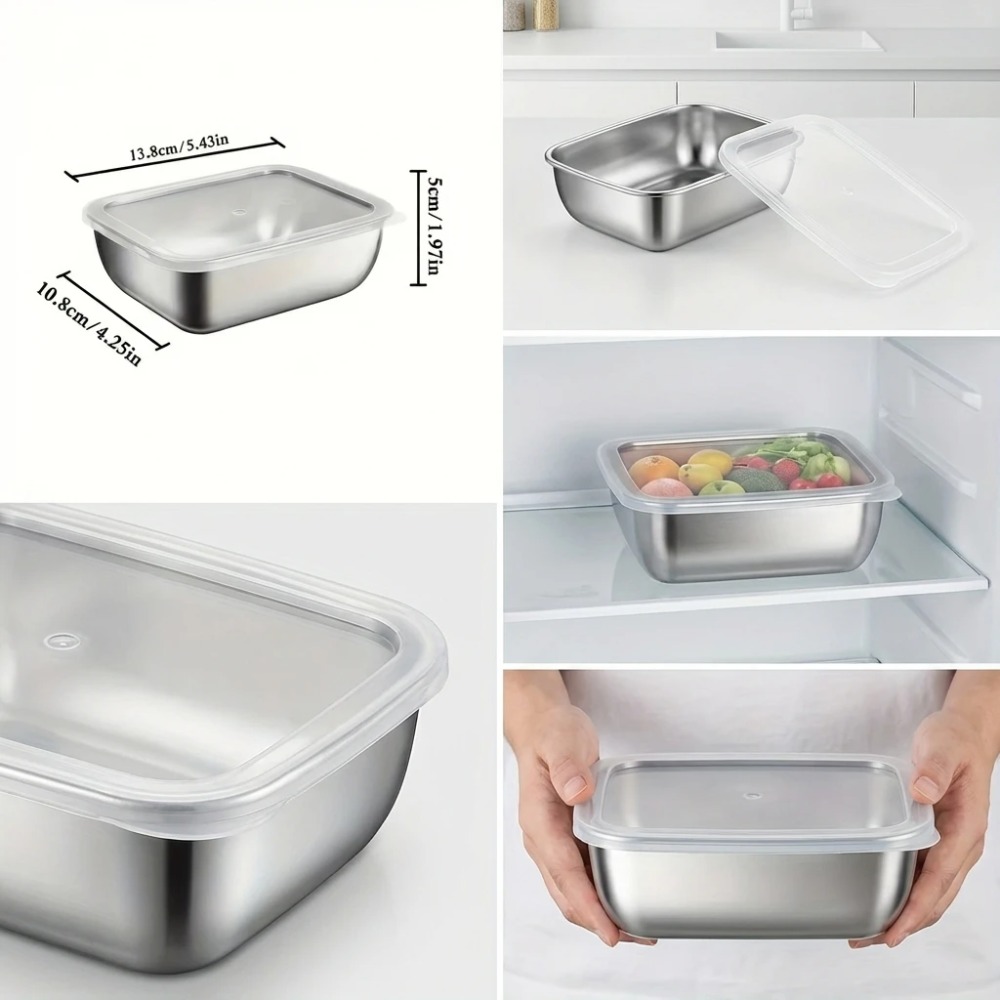 6 Adet Paslanmaz Çelik Gıda Sa - Food Storage Meals incelemesi ve fiyatı