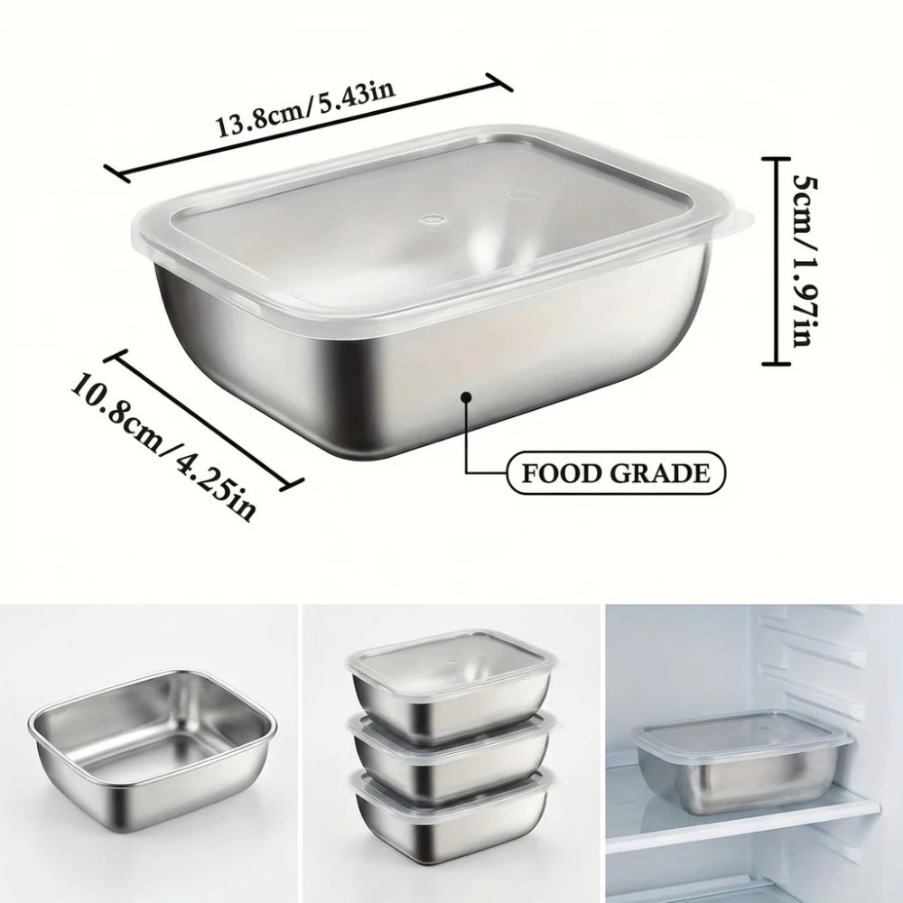 6 Adet Paslanmaz Çelik Gıda Sa - Food Storage Meals incelemesi ve fiyatı
