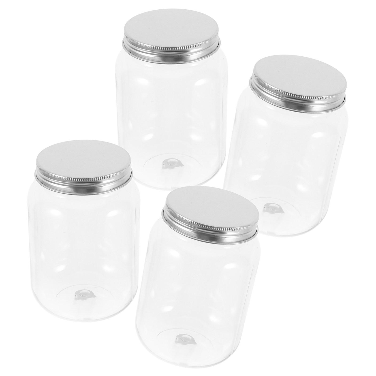 4 Adet Şeffaf Plastik Kavanoz, - Food Storage Containers incelemesi ve fiyatı