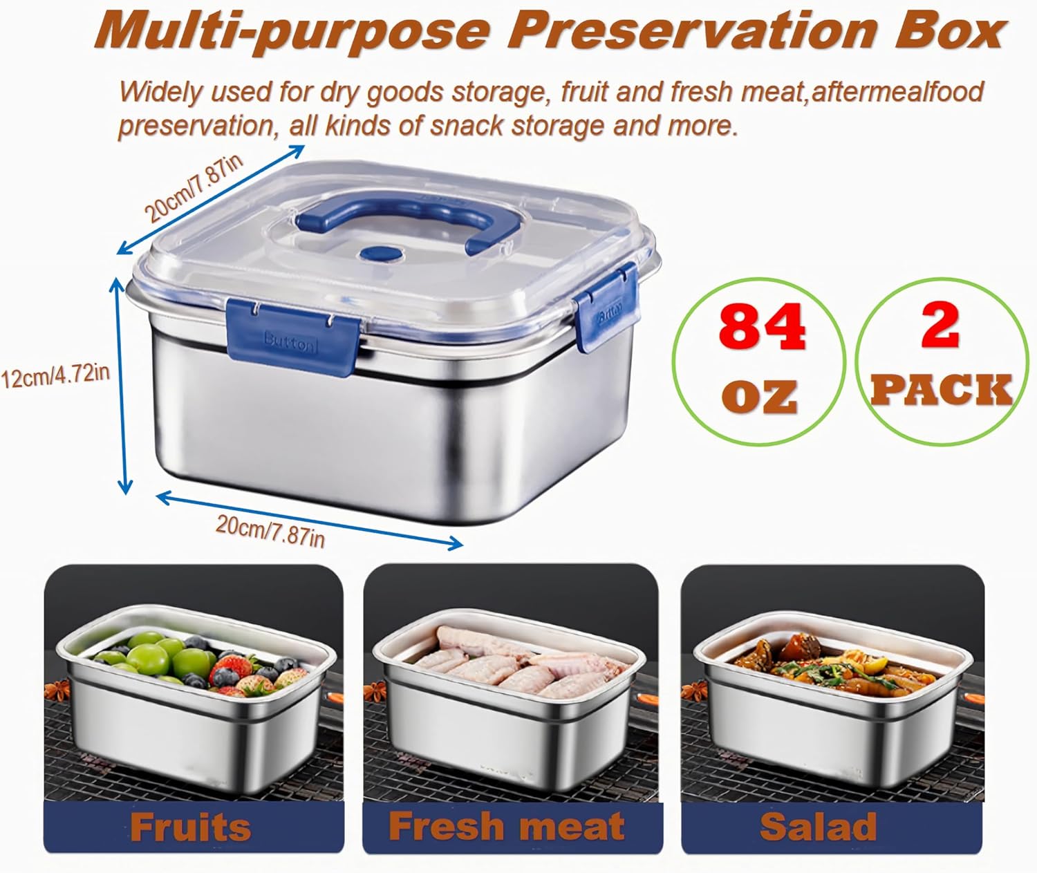 Sızdırmaz Paslanmaz Çelik Gıda - Food Storage Oven Safe incelemesi ve fiyatı
